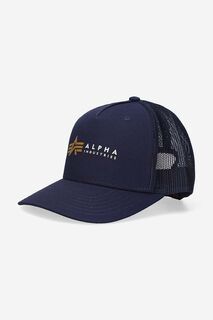 Бейсбольная кепка Alpha Industries, темно-синий