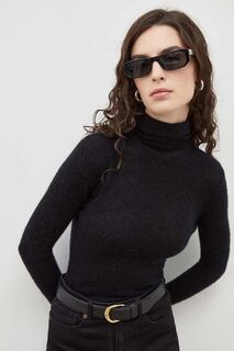 Американский винтажный шерстяной свитер American Vintage, черный
