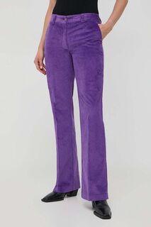 Вельветовые брюки Twinset, фиолетовый