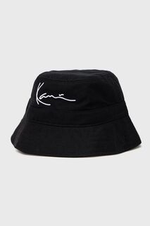 Хлопковая шляпа Karl Kani, черный