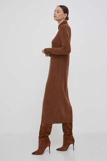 Шерстяное платье Tommy Hilfiger, коричневый
