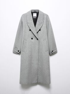 Пальто из смесовой шерсти Gauguin Mango, серый