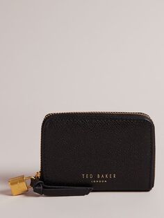 Маленький кожаный кошелек Wesmin с замком Ted Baker, черный