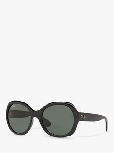 RB4191 Женские круглые солнцезащитные очки Ray-Ban, черный/зеленый