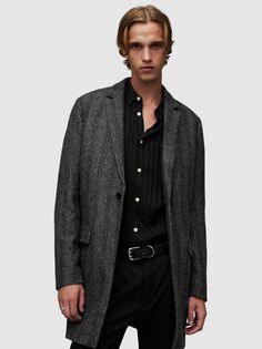 All saints blair coat top