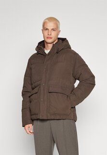 Куртка Abercrombie &amp; Fitch ПУХОВИК ULTRA UTILITY С КАПЮШОНОМ, цвет DELICIOSO BROWN