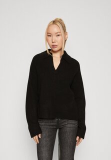 Свитшот Vero Moda VMODETTE V NECK, черный