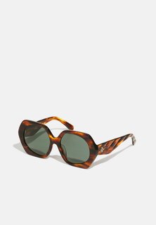 Солнцезащитные очки Tory Burch, цвет dark wood