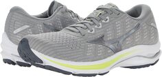 Кроссовки Wave Rider 25 Waveknit Mizuno, цвет Harbor Mist/Silver