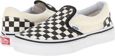 Кроссовки Classic Slip-On Vans, цвет (Checkerboard) Black/White