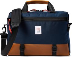 Сумка Commuter Briefcase Leather Topo Designs, цвет Navy/Brown Leather 1