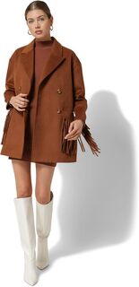 Пальто Jenny Double-Breasted Jacket line and dot, цвет Camel