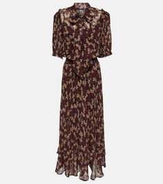 Платье макси с цветочным принтом Polo Ralph Lauren, мультиколор