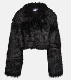 Укороченная куртка из искусственного меха Giuseppe Di Morabito, черный