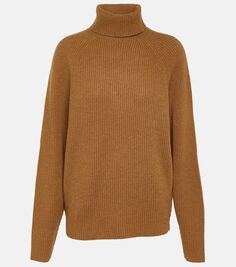 Кашемировый свитер в рубчик wigman Gabriela Hearst, коричневый