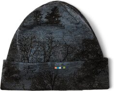 Двусторонняя шапка с манжетами из термомериноса Smartwool, цвет Black Forest