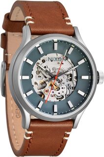 Часы Spectra Leather Nixon, цвет Light Gunmetal/Basalt/Sienna