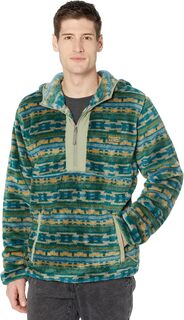 Куртка Hi-Pile Fleece Hooded Pullover Print Regular L.L.Bean, цвет Rain Forest Geo L.L.Bean®
