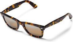Солнцезащитные очки RB2140 Wayfarer Gradient Sunglasses Ray-Ban, цвет Yellow Havana/Polarized Clear Gradient Dark Brown