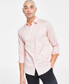 Мужская классическая рубашка приталенного кроя I.N.C. International Concepts, розовый