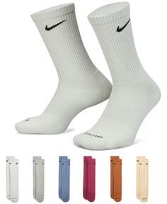 Мужские носки для тренировок с мягкой подкладкой на каждый день (6 пар) Nike, цвет Multicolor/White