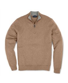 Мужской пуловер из органического хлопка/кашемира Scott Barber, коричневый