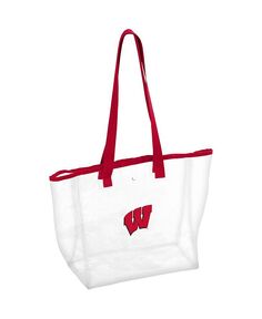 Женская прозрачная сумка-тоут Wisconsin Badgers Stadium Logo Brands, белый