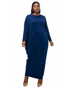 Женское асимметричное платье макси Louella L I V D, синий