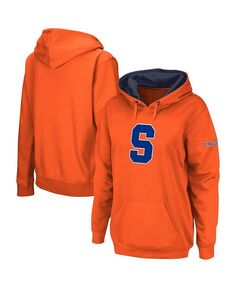 Женский пуловер с большим логотипом Orange Syracuse Orange с капюшоном Colosseum, оранжевый