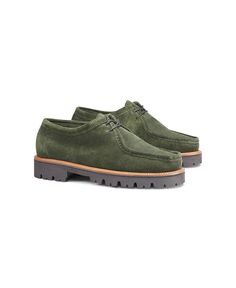 Мужские лоферы GHBASS Wallace Moc, сшитые вручную GH Bass, зеленый