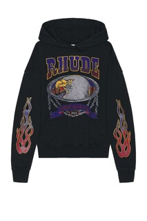 Худи Rhude Screaming Eagle, цвет Vintage Black