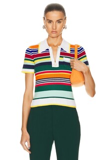 Свитер Casablanca Short Sleeve Polo Shirt, цвет Multi