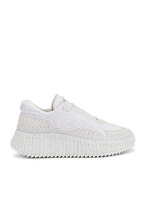 Кроссовки Chloe Nama Low Tops, белый