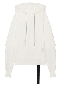 Худи Drkshdw By Rick Owens Hustler, цвет Milk