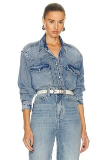 Рубашка Isabel Marant Etoile Taniami Shirt, цвет Light Blue