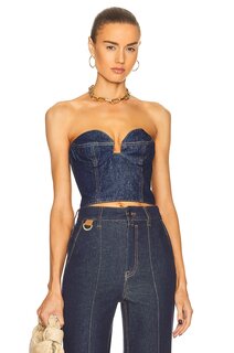 Топ Magda Butrym Bustier, темно-синий