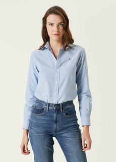 Голубая рубашка Polo Ralph Lauren