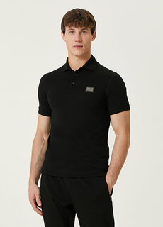 Черная футболка-поло Dolce&amp;Gabbana