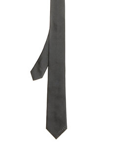 Серый шелковый галстук Zegna