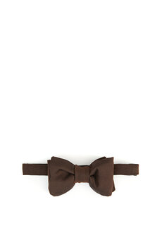 Коричневый шелковый галстук-бабочка Tom Ford