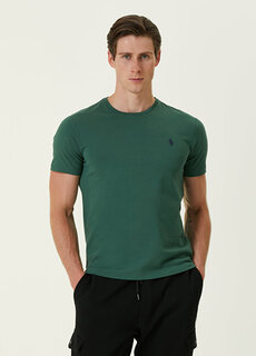 Темно-зеленая футболка с вышитым логотипом Polo Ralph Lauren