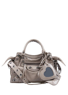 Женская кожаная сумка neo cagole xs из норки Balenciaga