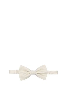 Белый мужской шелковый галстук-бабочка Dolce&amp;Gabbana