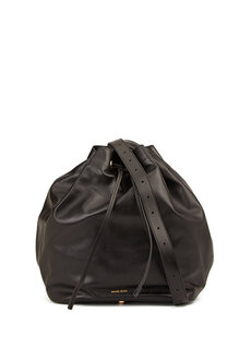 Черная женская кожаная сумка alana с логотипом на шнурке Anine Bing