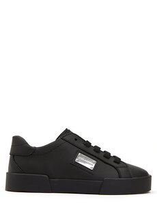 Черные кожаные кроссовки с логотипом для мальчиков Dolce&amp;Gabbana