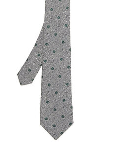 Разноцветный шелковый галстук Canali