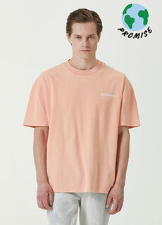 Оранжевая футболка с логотипом AllSaints
