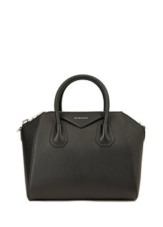 Маленькая черная женская кожаная сумка antigona Givenchy