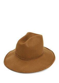 Женская шерстяная шляпа с коричневой полоской Catarzi