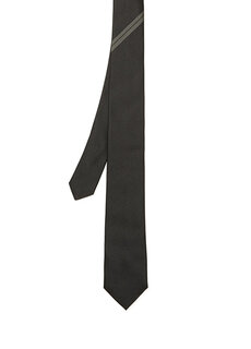 Черный шелковый галстук Zegna